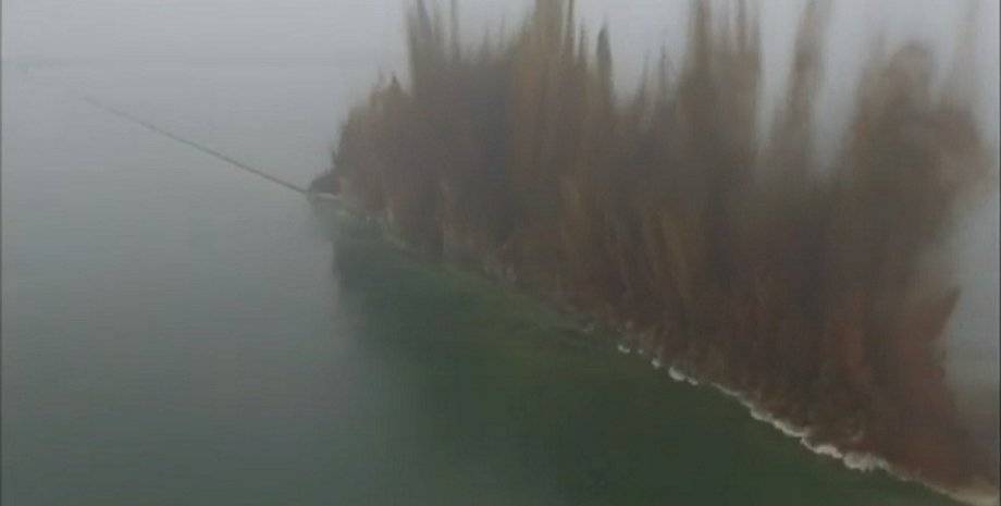 Взрыв дамбы в Китае / Фото: YouTube