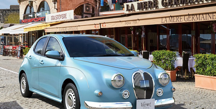 тюнинг Тойота Ярис, Mitsuoka Viewt, новая Mitsuoka Viewt, Toyota Yaris, Jaguar Mark 2, тюнинг Toyota Yaris