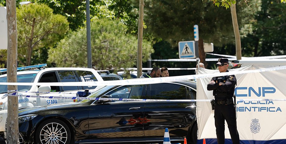 Место убийства Портнова в Мадриде