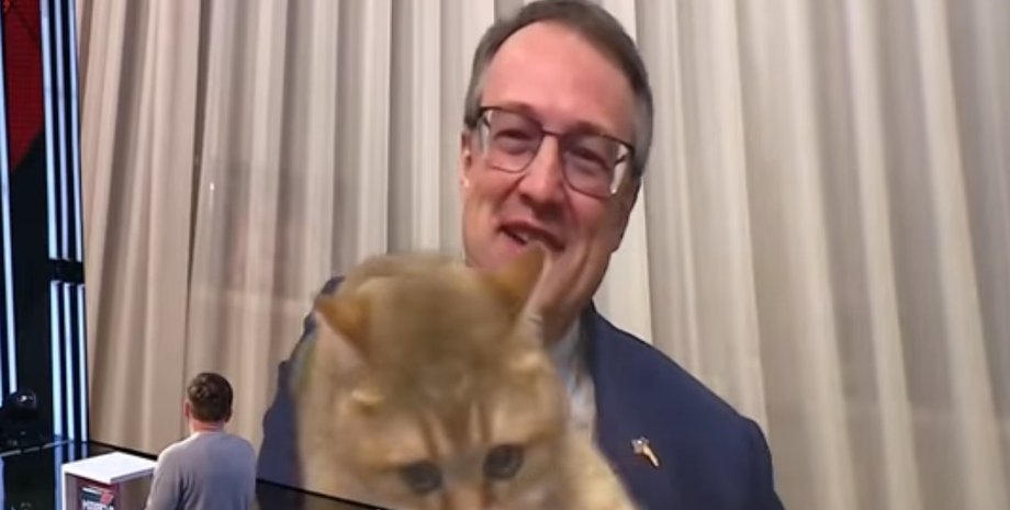 МВС, Антон Геращенко, прямий ефір, кіт, курйоз,