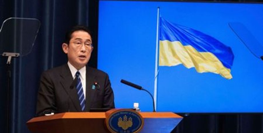 Прем'єр-міністр Японії Фуміо Кісіда на пресконференції 24 лютого 2023 року