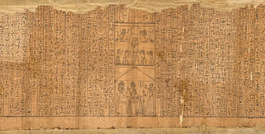 Египетская книга мертвых, Музей Гетти, древнеегипетские верования, древние ритуалы, потусторонняя жизнь, древние манускрипты, Музей Джона Пола Гетти, Книга прихода дня за днем, древнеегипетская культура, история Древнего Египта