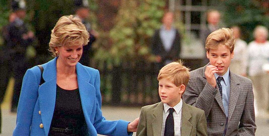 принц вольям стеснялся принцессу Диану в детстве, принца Уильяма готовили стать королем, принцесса Диана воспитание сыновей