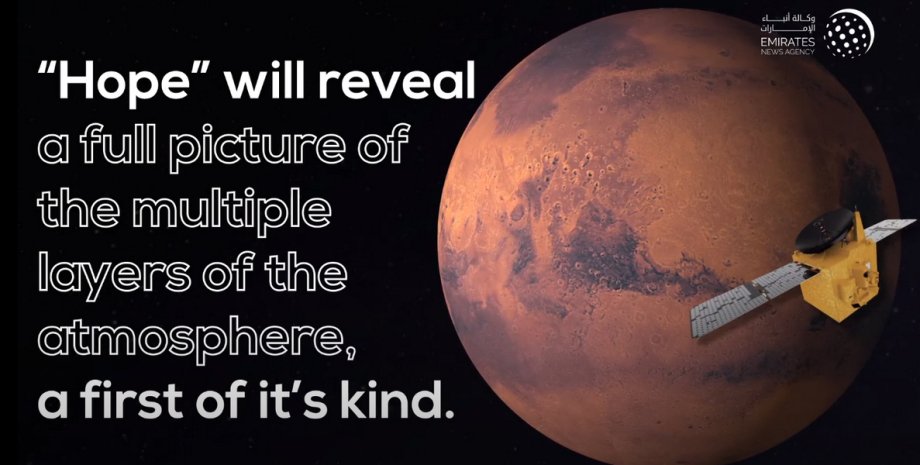 зонд, Надія, прибуває, на Марс, космос, марсіани, ОАЕ, емірати