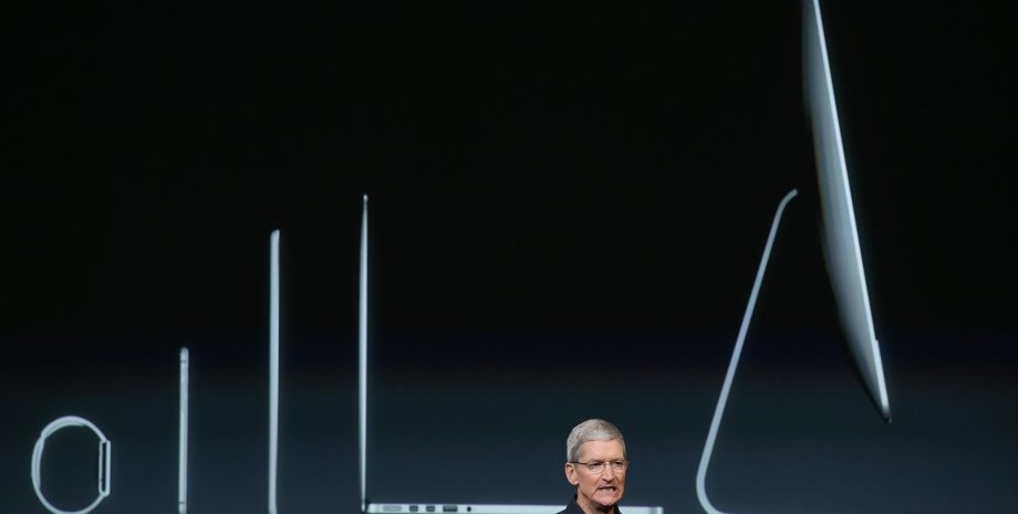 Тим Кук на презентации продуктов Apple / Фото: Getty Images