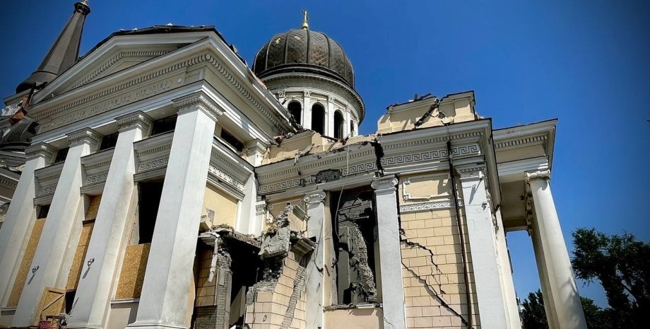 Спасо-Преображенский собор, Одесса, война, фото