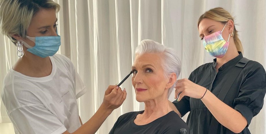 Мэй Маск, визажисты, модель, съемки