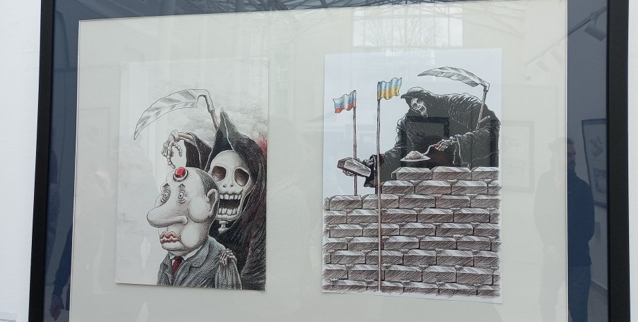 Володимир Казаневський, карикатури Казаневського, політична карикатура, антивоєнні карикатури, карикатури на Путіна