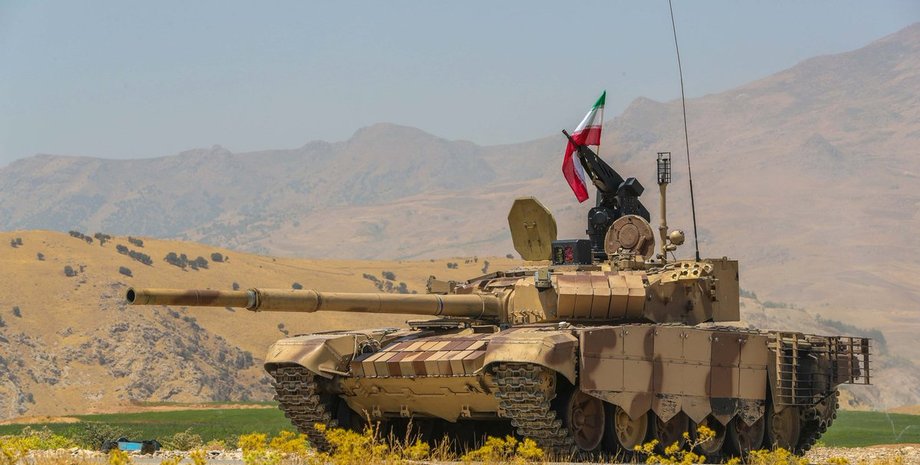 Танк иранской армии, военная техника Ирана, Иран перебрасывает технику