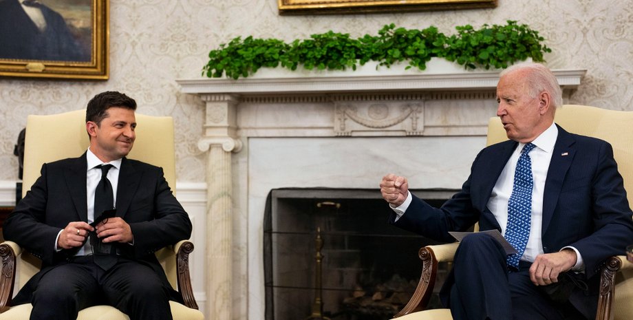 байден і зелений, зустріч з байденом, спілкування з байденом, діалог байдена та зеленого