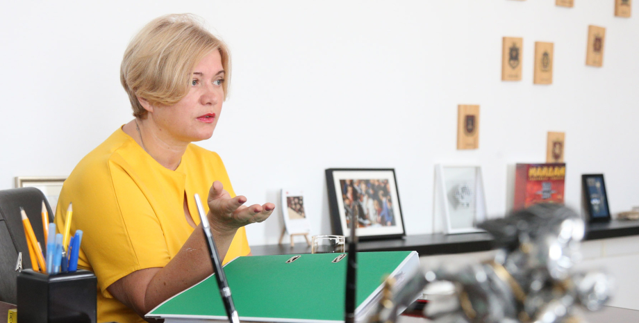 Ирина Геращенко в кабинете