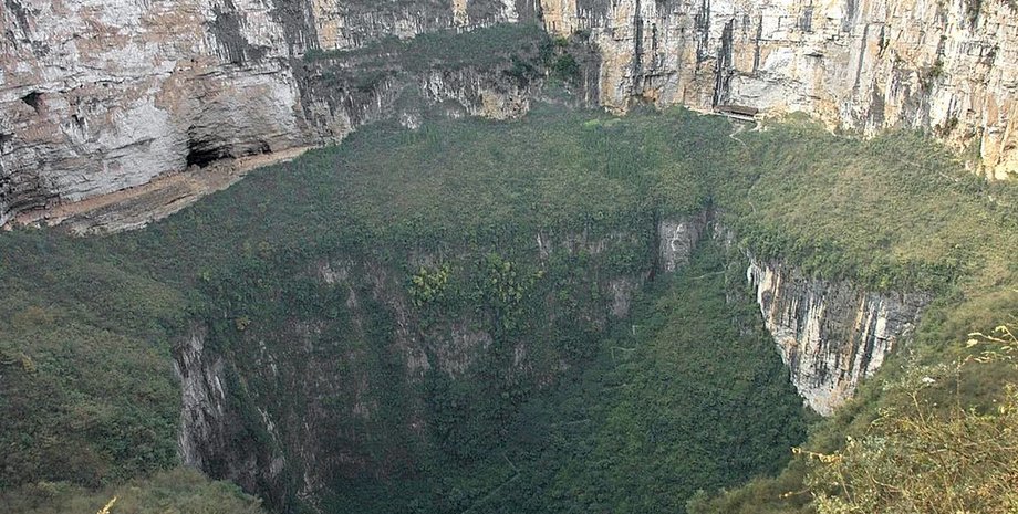 Небесная яма, Китай, впадина, Тянькэн Сяочжай