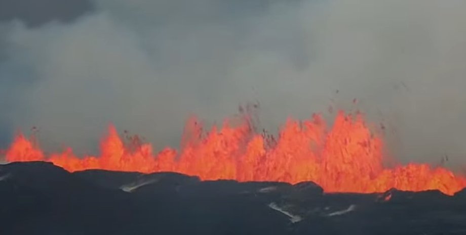 виверження вулкана, вулкан в ісландії, виверження в ісландії
