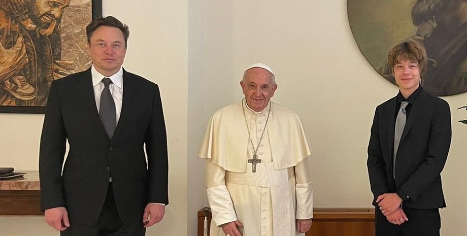 ілон маск, папа римський, пара римський франциск, ілон маск діти, ілон маск сини