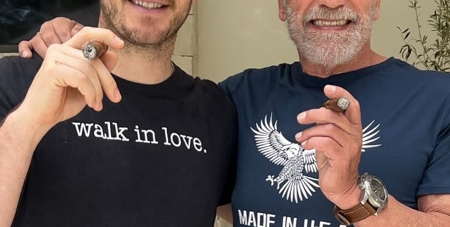 Кріс Пратт, Арнольд Шварценеггер, сім'я