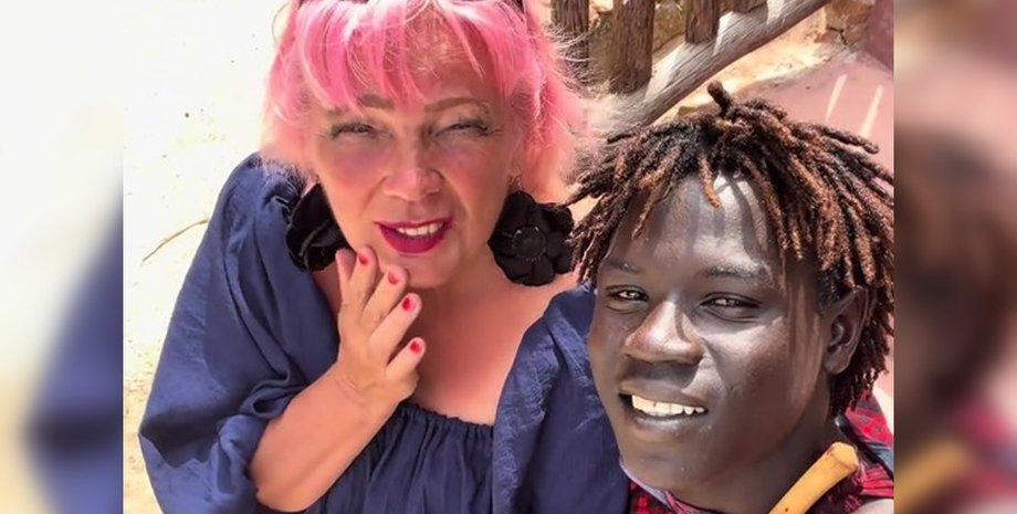 Ольга з масаї на Занзібарі