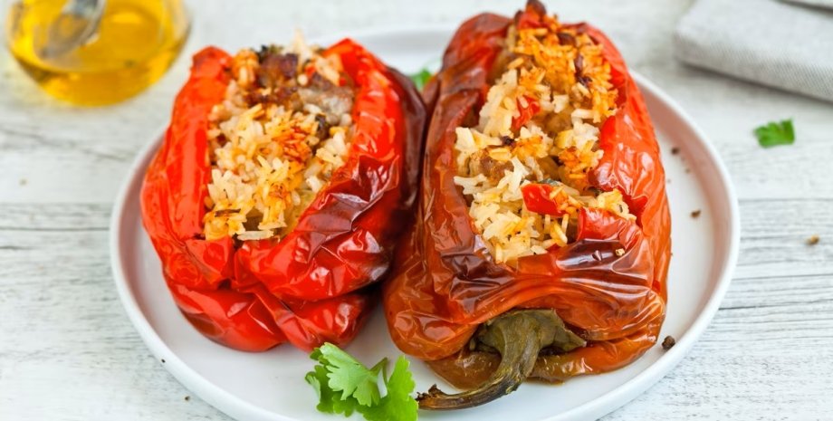 Фаршировані перці Фаршировані перці, перці з рисом і м'ясом рецепт, фаршировані перці рецепт
