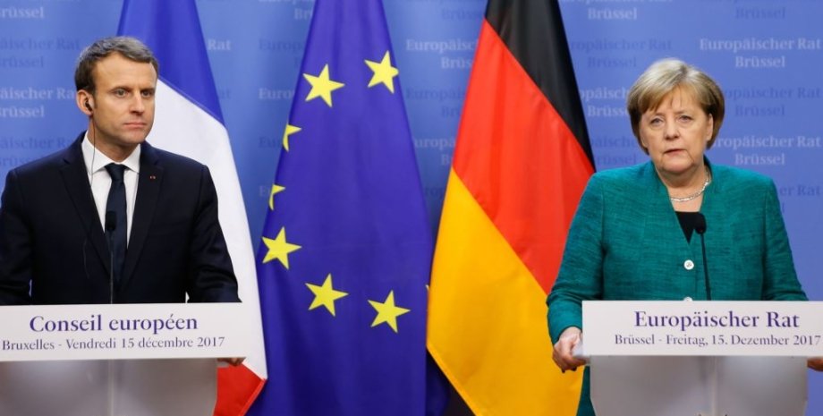 Эммануэль Макрон и Ангела Меркель / Фото: Радио Свобода