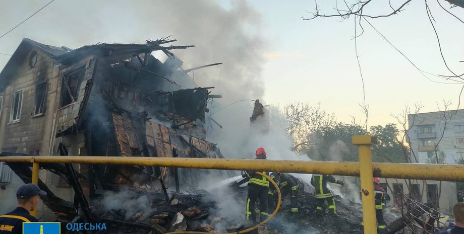 обстрел Одесской области 27 сентября, обстрел Одесской области, атака шахедов, атака дронов, последствия атаки дронов