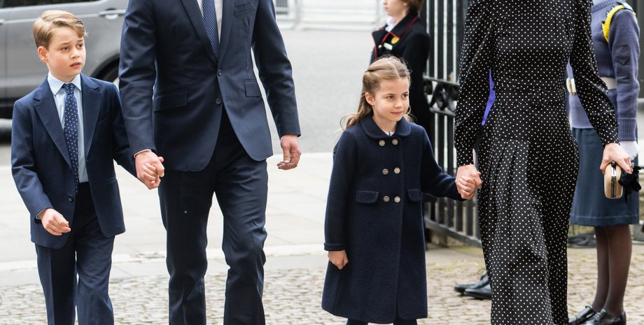 Принц Вільям, Кейт Міддлтон, принц Джордж, принцеса Шарлотта, поминальна служба, принц Філіп
