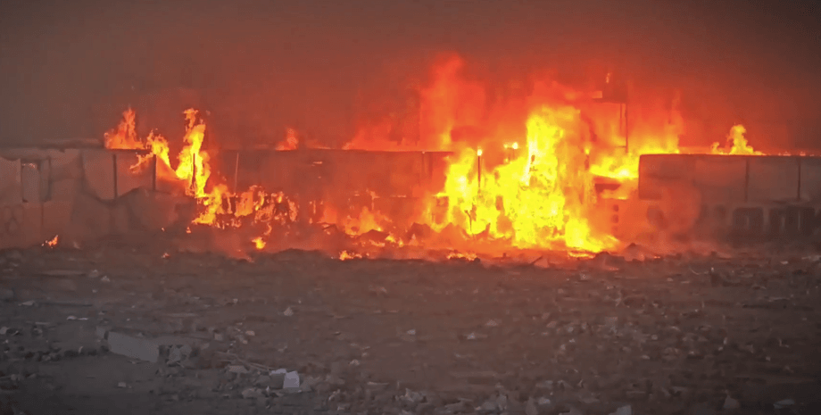 Последствия обстрела Харькова