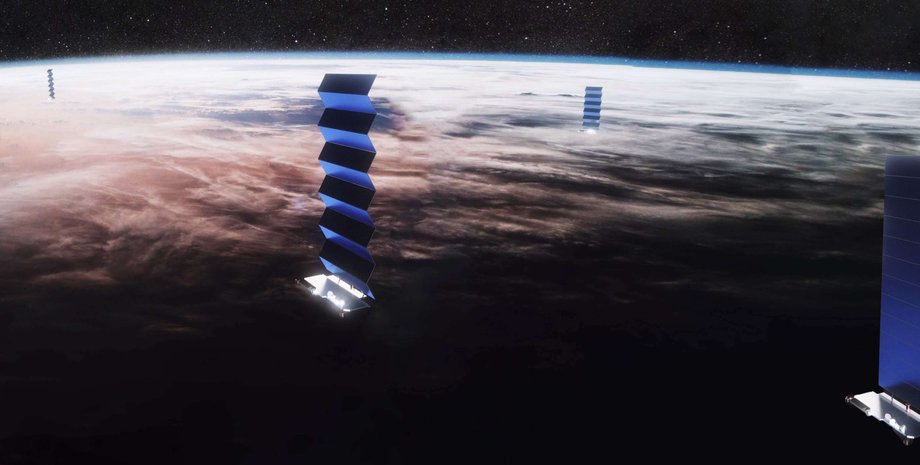 Starlink, космос, фото