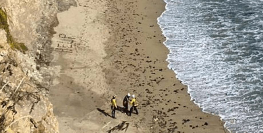 Рятувальна операція, чоловік на безлюдному пляжі виклав послання, США, курйози, нещасні випадки, фото