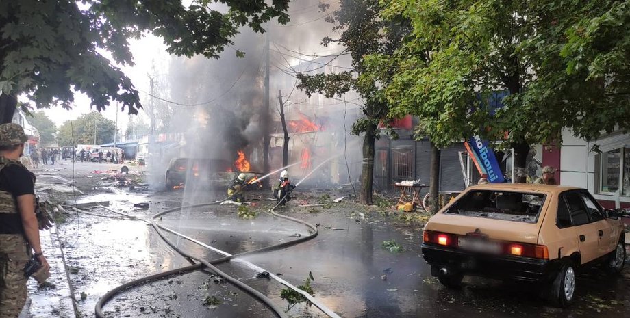 Удар по Костянтинівці, фото