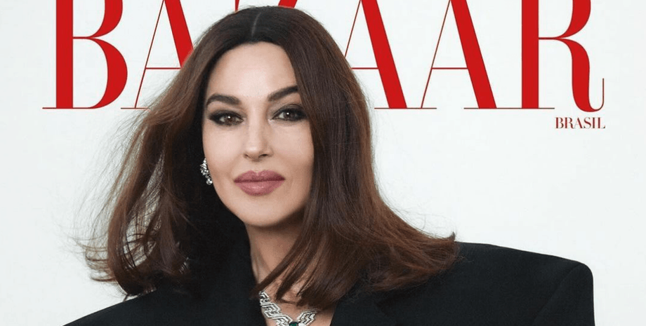 Моника Беллуччи, Моника Беллуччи для глянца, Harper's Bazaar Brasil, моника беллуччи стиль, тим бертон, дева кассель