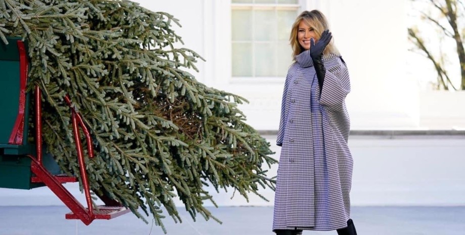 Мелания Трамп, Белый дом, рождественская ель