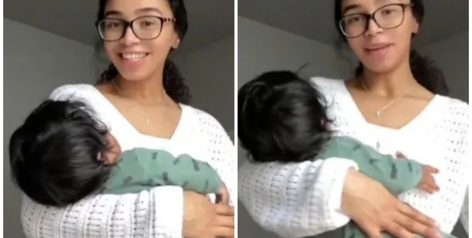 Ребенок аномального роста, дети, мать, курьезы, аномалии развития детей, тренды TikTok, видео