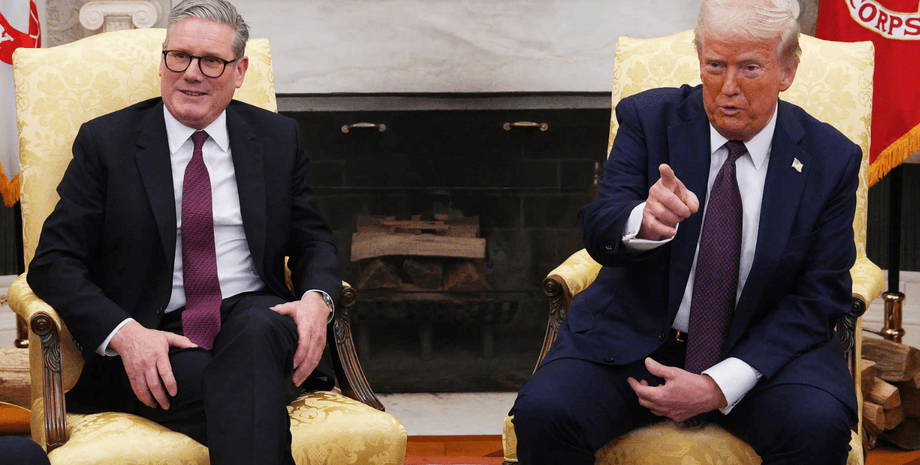 трамп и стармер, встреча трамп стармер, Кир Стармер, Дональд Трамп