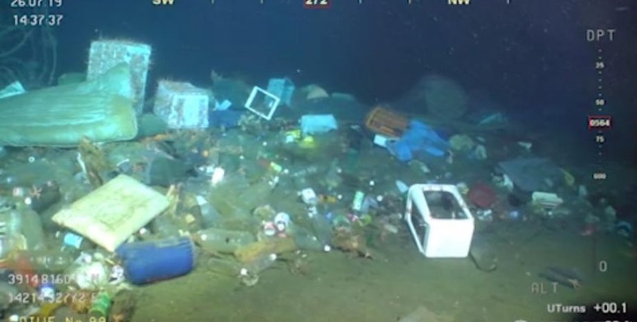 свалка, мусор, Средиземное море, Италия, морское дно