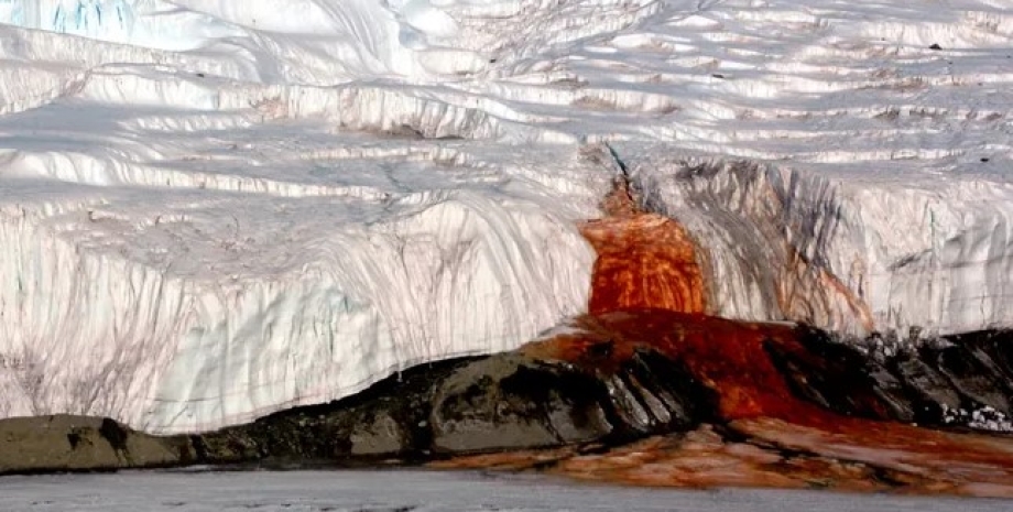 кровавый водопад, кровавый водопад антарктида