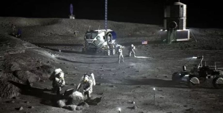 база, Місяць, колонія