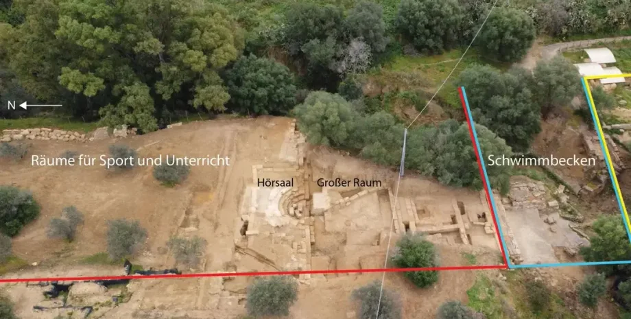 раскопки лекционный зал здания