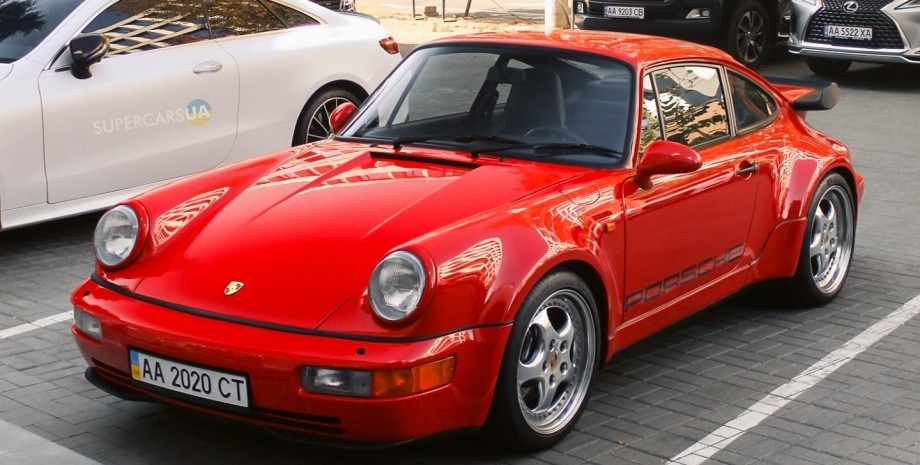 Porsche 911 Turbo, Porsche 911, Porsche 911 Turbo 964, спорткар Porsche