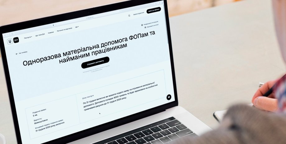 дія, фоп, флп, выплаты, 8 тысяч, минцифры