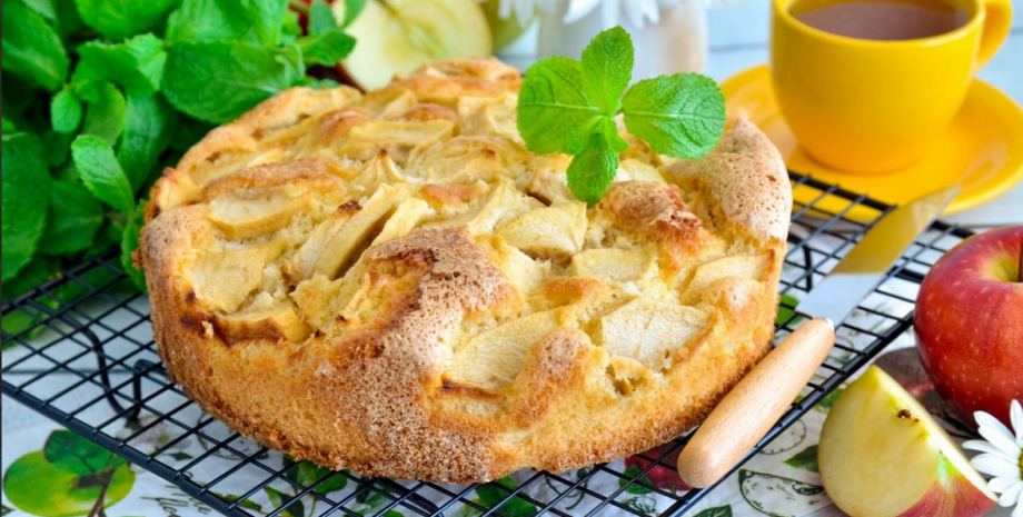 Пирог из лаваша с яблоками (быстро, просто и тесто делать не надо)