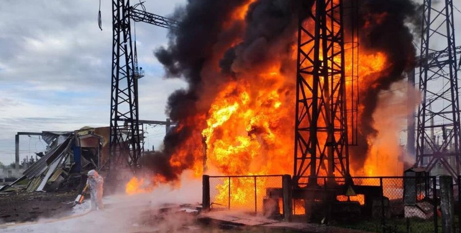 пожар на подстанции