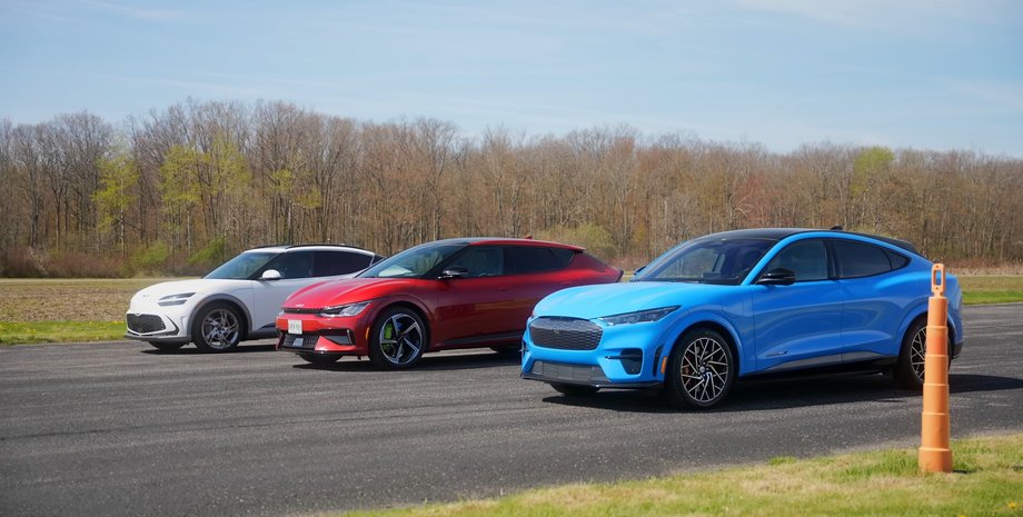 Kia EV6, Genesis GV60, Ford Mustang Mach-E, BMW X4, Авто, Автомобили, Гонки, Видео, Блогеры, Кроссоверы, Электрокары
