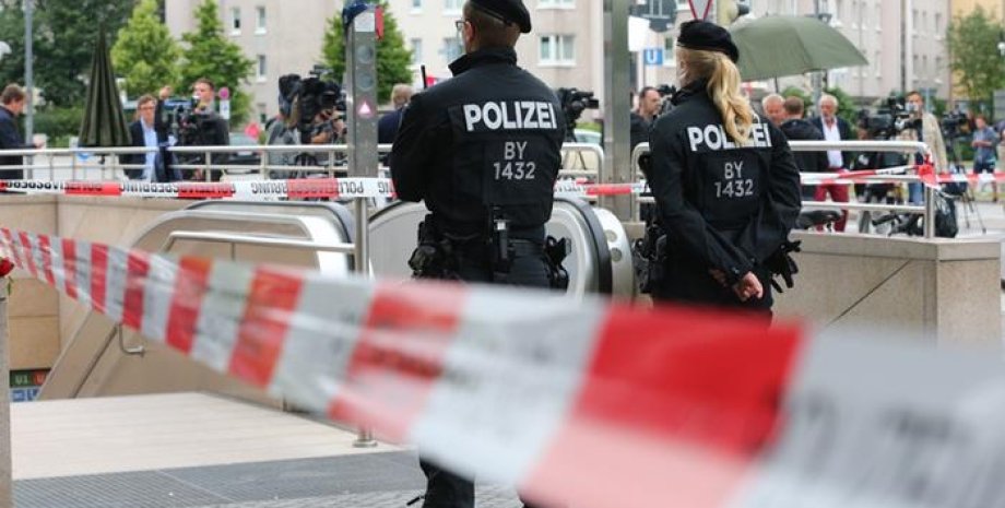 Полиция на месте стрельбы в Мюнхене