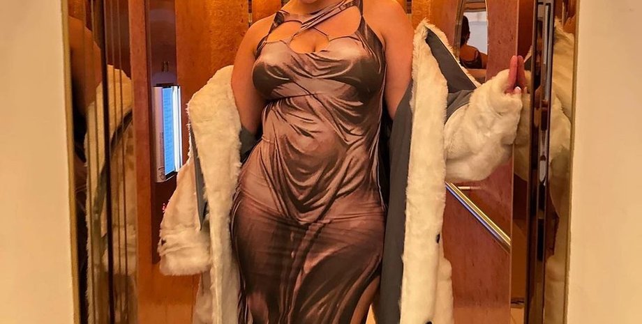 Эшли Грэм, Эшли Грэм модель плюс сайз, мини-платье, откровенное платье, модель plus-size