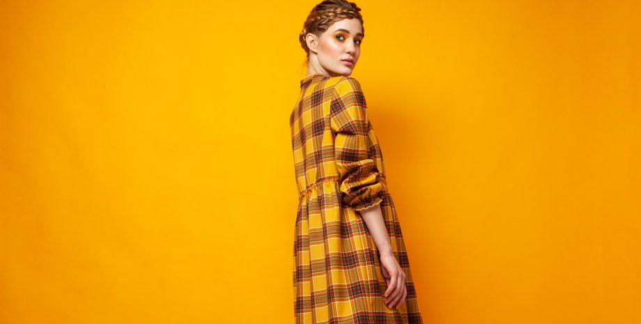 клетчатое платье, платье в клетку, клетка, клетчатый принт, тренд сезона