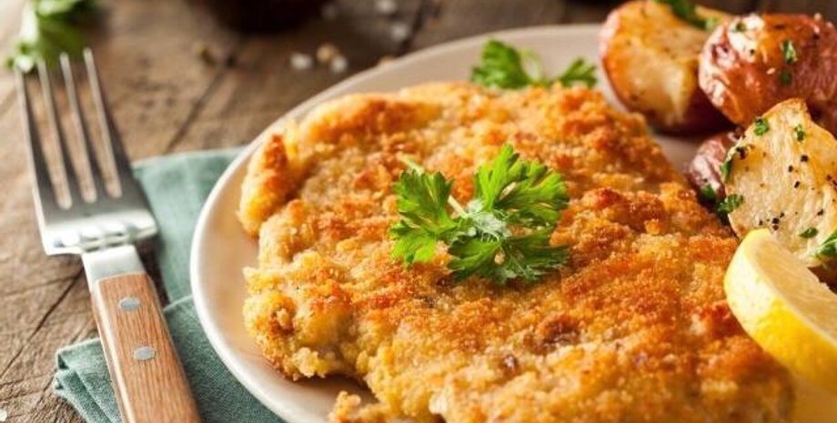 Куриные шницели, шницель из курицы, шницель из курицы рецепт