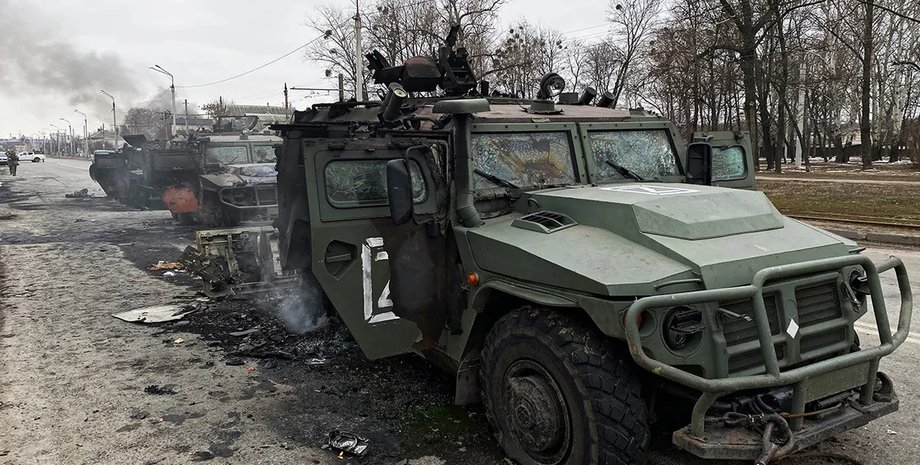 уничтоженный российский "Тигр"