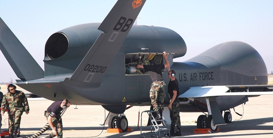 беспилотник, RQ-4A, Global Hawk, фото, сша, разведка, полет