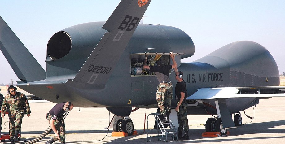 беспилотник, RQ-4A, Global Hawk, фото, сша, разведка, полет