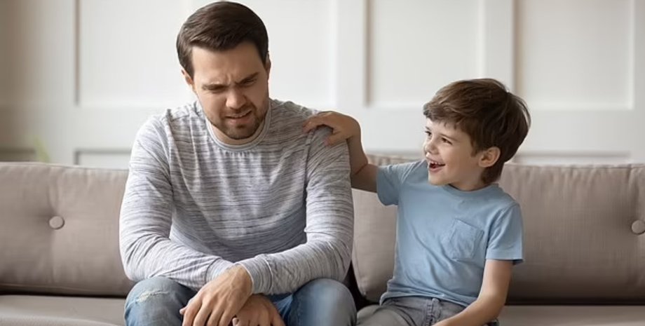 папа, сын, мальчик, ребенок