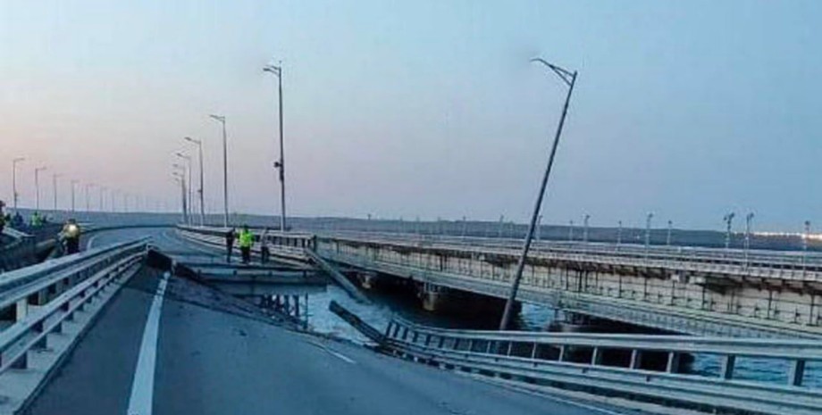 крымский мост 17 июля, крымский мост взрыв, крымский мост после взрыва, крымский мост сегодня